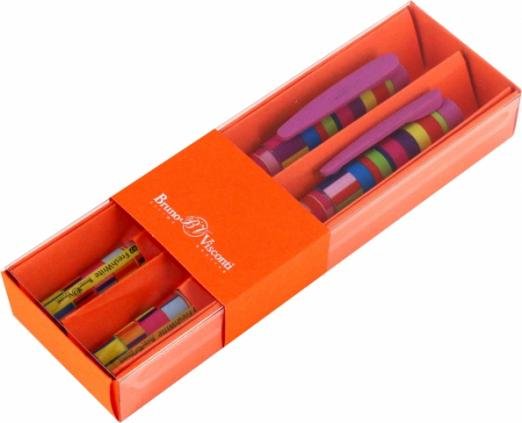 Обложка книги «Набор из 2 синих шариковых ручек FreshWrite. Клетка, 0.7 мм»