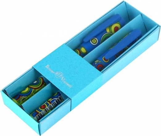 Обложка книги «Набор из 2 синих шариковых ручек FreshWrite. Круги, 0.7 мм»