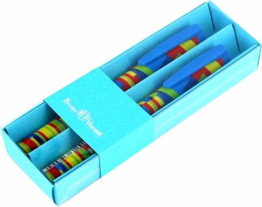 Обложка книги «Набор из 2 синих шариковых ручек FreshWrite. Полоски, 0.7 мм»