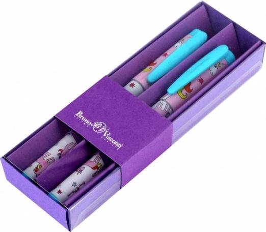 Обложка книги «Набор из 2 синих шариковых ручек FreshWrite. Гривы, 0.7 мм»