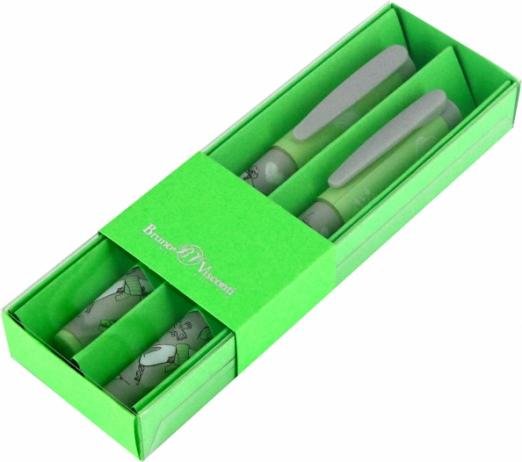 Обложка книги «Набор из 2 синих шариковых ручек FreshWrite. Птички, 0.7 мм»
