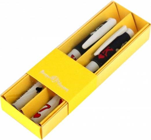 Обложка книги «Набор из 2 синих шариковых ручек FreshWrite. Игры. Карты, 0.7 мм»