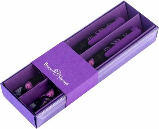 Обложка книги «Набор из 2 синих шариковых ручек FreshWrite. Ажур, 0.7 мм»
