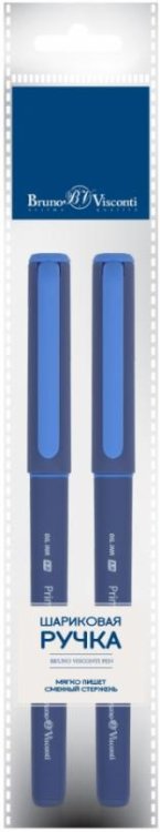 Обложка книги «Набор из 2 синих шариковых ручек PrimeWrite. Navy, 1.0 мм»