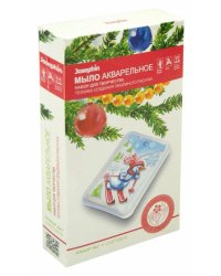 Мыло акварельное. Снеговик