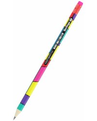 Карандаш чернографитный Color Block, с ластиком