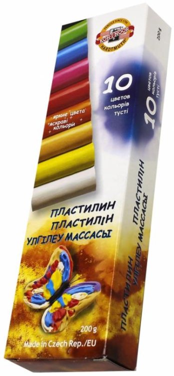 Пластилин, 10 цветов
