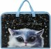 Папка на молнии White cat, А4, с ручками