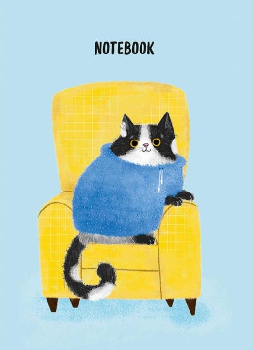 Записная книжка Уютный кот, А6+, 96 листов