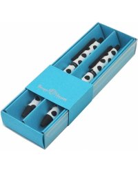 Набор шариковых автоматических ручек ArtClick. Black polka dots, синие, 2 штуки