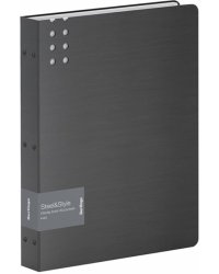 Папка с 80 вкладышами Steel&amp;Style, черная