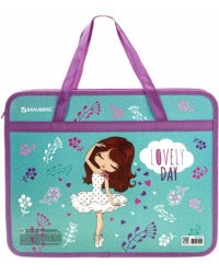 Папка для тетрадей Lovely Day, А4, с ручками