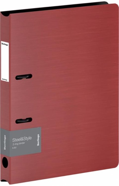 Папка на 2 кольцах Steel&amp;Style, красная