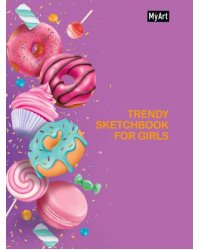 Скетчбук Trendy Sketchbook for Girls. Пончики