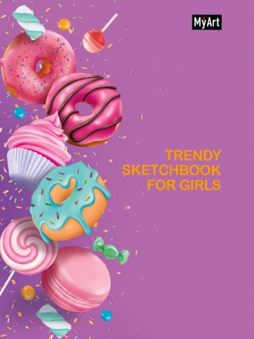 Скетчбук Trendy Sketchbook for Girls. Пончики