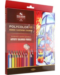 Карандаши цветные художественные Polycolor, 48 цветов