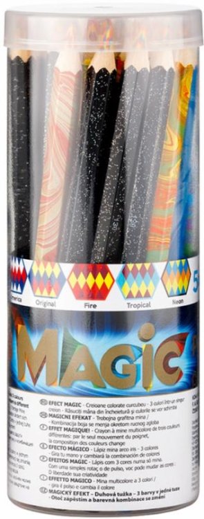 Карандаши многоцветные Jumbo Magic, 30 штук