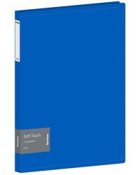 Папка на 4 кольцах Soft Touch, синяя