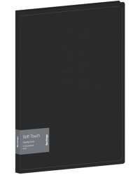 Папка с 10 вкладышами Soft Touch, черная