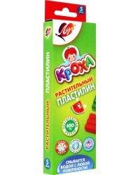 Пластилин растительный Кроха, 5 цветов