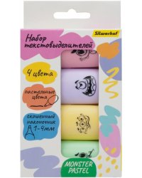 Набор текстовыделителей Monster Pastel, 4 цвета