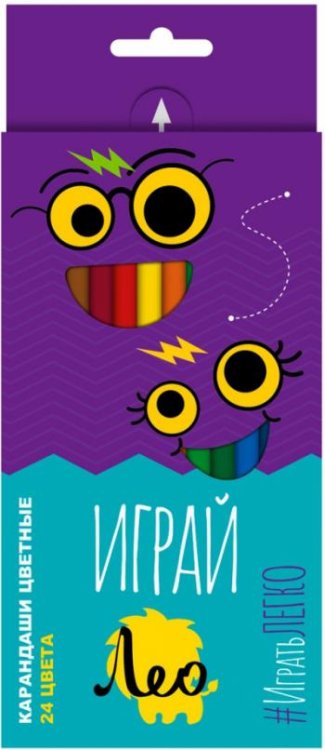 Карандаши цветные Играй, 24 цвета