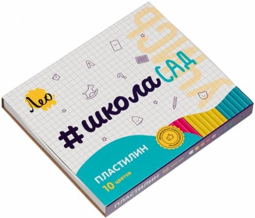 Учись Пластилин классический Учись, 10 цветов