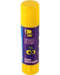 Клей-карандаш Играй, прозрачный, 15 гр