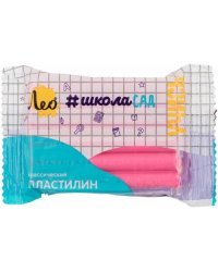 Пластилин классический Учись, розовый, 50 гр