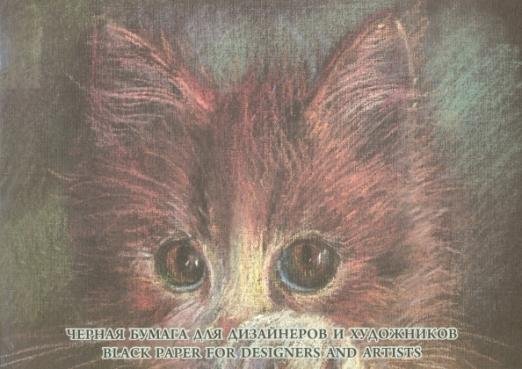 Обложка книги «Бумага тонированная Black, 10 листов, А4»