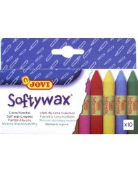 Мягкие восковые мелки JOVI Softywax, 10 цветов