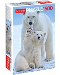 Puzzle-1500 Белые медведи
