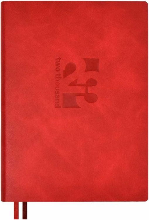 Ежедневник датированный Винченцо. Красный, А6+, 176 листов