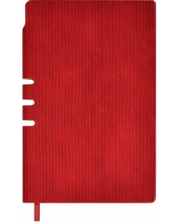 Записная книжка Шерфа. Красный, А6+, 120 листов, линия