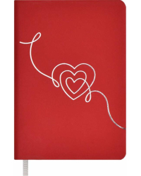 Записная книжка Софт-Тач. Красный, А6, 96 листов, линия