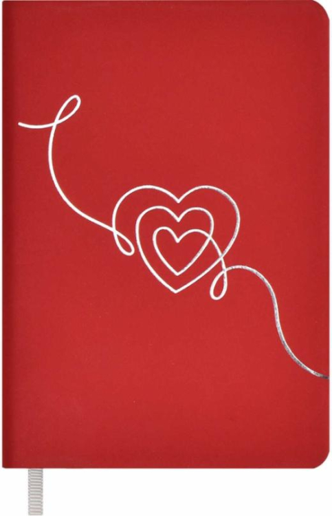 Записная книжка Софт-Тач. Красный, А6, 96 листов, линия