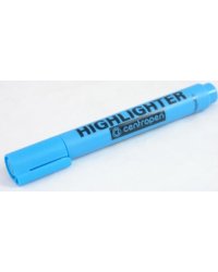Текстовыделитель флюоресцентный, голубой