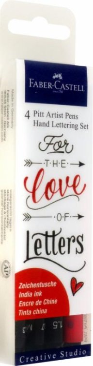 Ручки капиллярные Lettering, 4 штуки