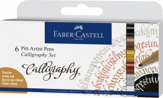 Набор для каллиграфии Calligraphy, 6 цветов