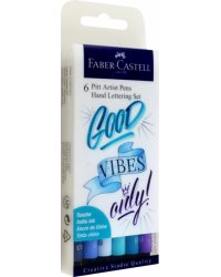 Ручки капиллярные Lettering Blue, 6 штук
