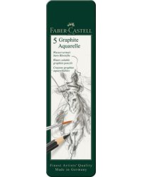 Карандаши чернографитные акварельные Graphite Aquarelle, 5 штук