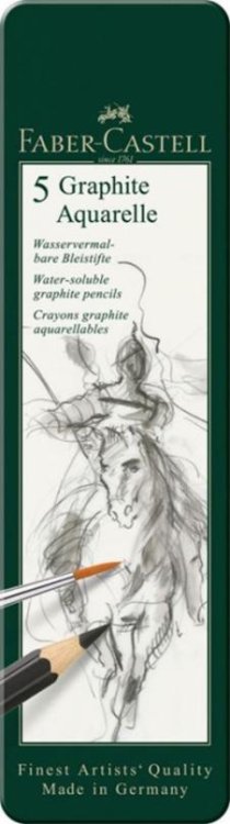 Карандаши чернографитные акварельные Graphite Aquarelle, 5 штук