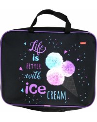 Сумка для тетрадей текстильная Ice cream, А4