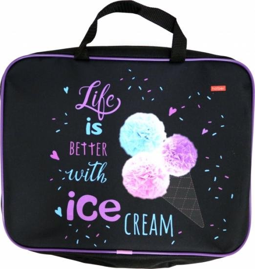 Сумка для тетрадей текстильная Ice cream, А4
