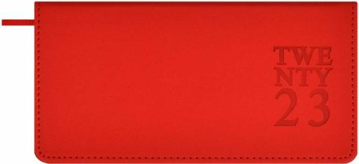 Еженедельник датированный на 2023 год. Аппрет. Красный, 64 листа