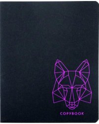 Тетрадь 48 листов "TOTAL BLACK. Полигонал.звери" (ТКФ486345)