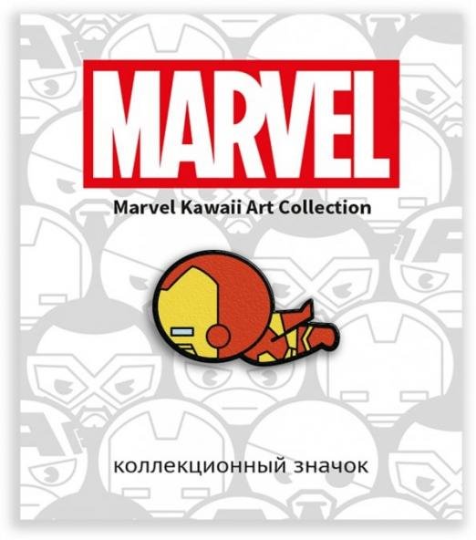 Обложка книги «Значок деревянный "MARVEL. Железный человек"»