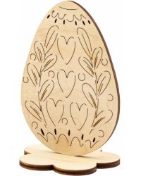 Сувенир для раскрашивания &quot;Яйцо&quot; на подставке сердечки