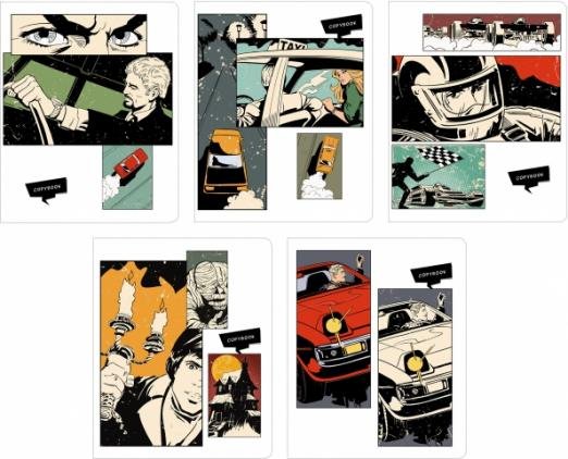 Тетрадь Comic strip, 48 листов, клетка, А5