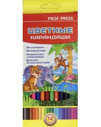 Карандаши цветные. Мультики, 12 цветов